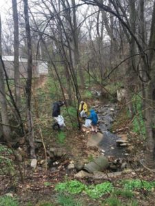 Stream clean up in Towson MD