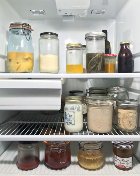 Store food in glass jars