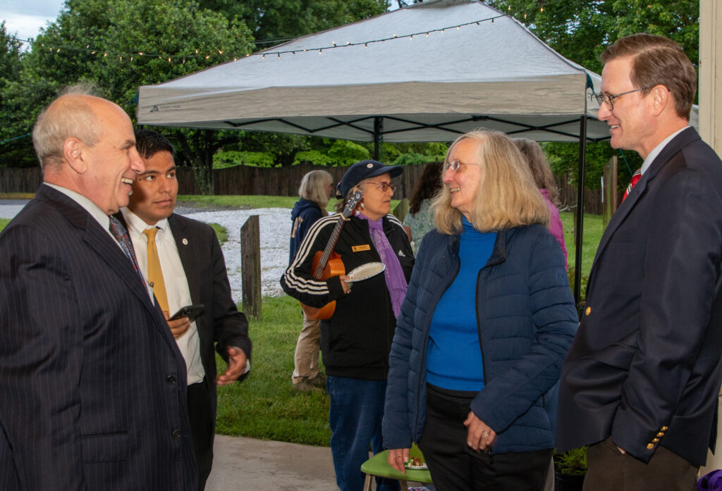 County and state officials at the party